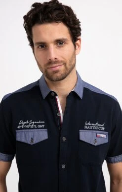 Chemise Regular Brodée 8 Chemise Regular Brodée -Élégance Thiery Promos Boutique k 53128036 at company MARINE o 2