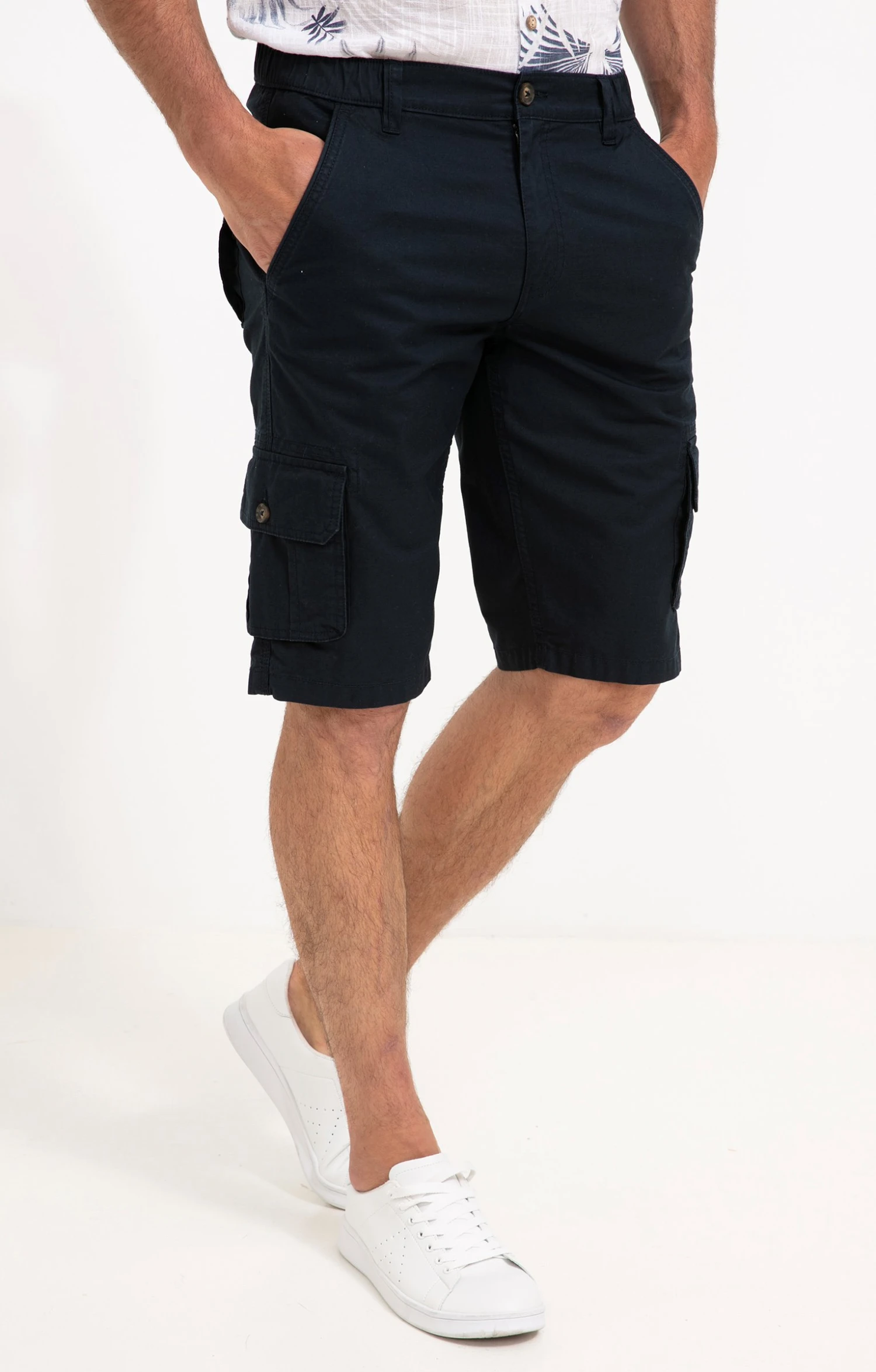 Bermuda Cargo Taille élastiquée 1 Bermuda Cargo Taille élastiquée