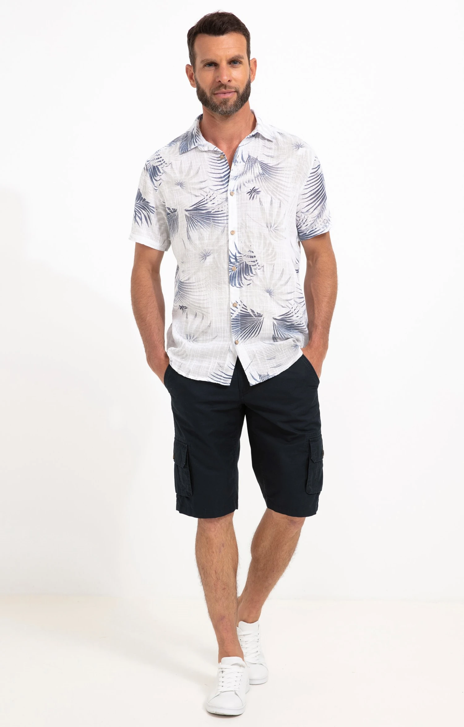 Bermuda Cargo Taille élastiquée 3 Bermuda Cargo Taille élastiquée – Image 3