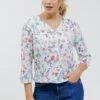Blouse Col V Avec Bas Smock