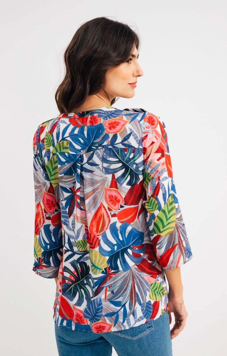 Blouse Imprimée Avec Pattes épaules 2 Blouse Imprimée Avec Pattes épaules – Image 2