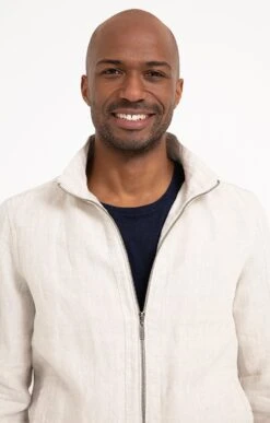 BLOUSON LINO -Élégance Thiery Promos Boutique k blouson lino attitude ECRU d1 68