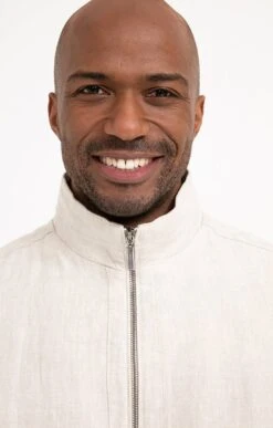 BLOUSON LINO -Élégance Thiery Promos Boutique k blouson lino attitude ECRU d2 68