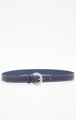 CEINTURE PANTALON DÉTAILS CLOUS ARGENT
