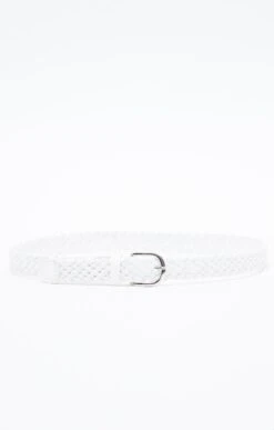 CEINTURE TRESSÉE BLANCHE