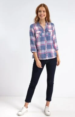 Chemise à Carreaux 6 Chemise à Carreaux -Élégance Thiery Promos Boutique k chemise a carreaux affinites BLEU o 45