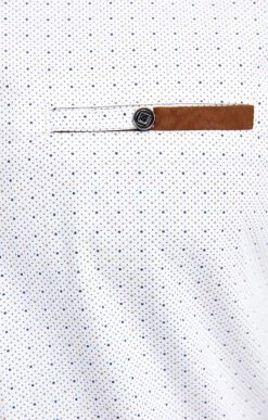 Chemise Ajustée à Motifs Imprimés -Élégance Thiery Promos Boutique k chemise ajustee a motifs imprimes studio BLANC d1 48