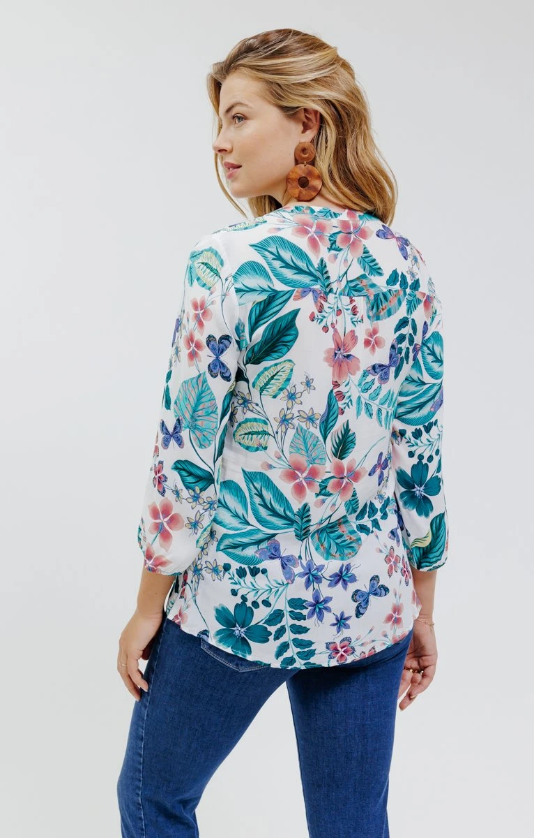 Chemise Col Mao Imprimée 2 Chemise Col Mao Imprimée – Image 2