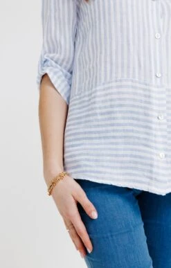 Chemise En Lin -Élégance Thiery Promos Boutique k chemise en lin affinites BLANC d2 48