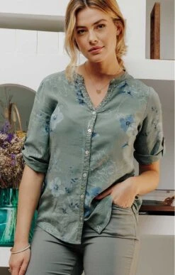 Chemise Imprimée Avec Sequins