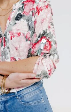 Chemise Imprimée Avec Boutons 10 Chemise Imprimée Avec Boutons -Élégance Thiery Promos Boutique k chemise imprimee avec boutons affinites BLANC d2 48