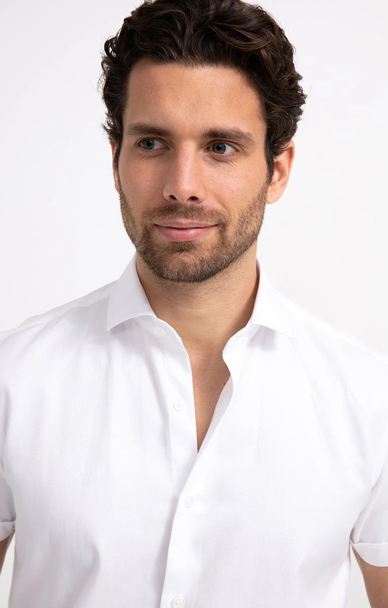 Chemise Manches Courtes Coupe Ajustée 3 Chemise Manches Courtes Coupe Ajustée – Image 3