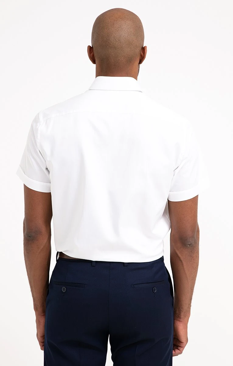 CHEMISE MANCHES COURTES SATIN 2 CHEMISE MANCHES COURTES SATIN – Image 2