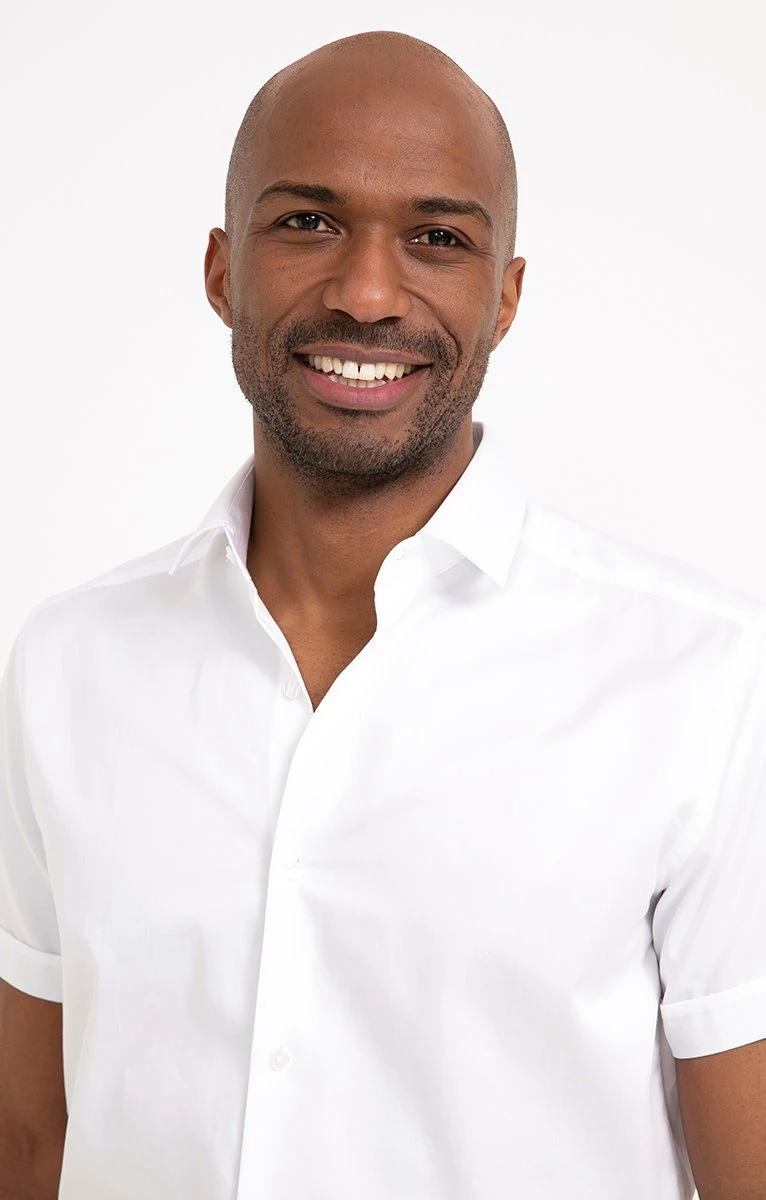 CHEMISE MANCHES COURTES SATIN 3 CHEMISE MANCHES COURTES SATIN – Image 3