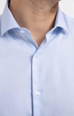 Chemise Manches Longues Coupe Ajustée -Élégance Thiery Promos Boutique k chemise manches longues coupe ajustee executive BLEU CIEL d 60