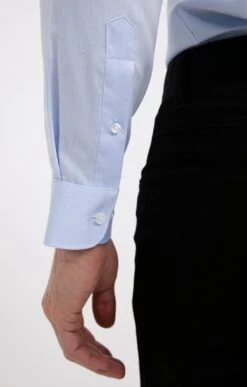 Chemise Manches Longues Coupe Ajustée -Élégance Thiery Promos Boutique k chemise manches longues coupe ajustee executive BLEU CIEL d1 60