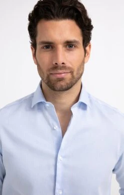 Chemise Manches Longues Coupe Ajustée -Élégance Thiery Promos Boutique k chemise manches longues coupe ajustee executive BLEU CIEL o 60