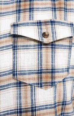 Chemise Regular à Carreaux -Élégance Thiery Promos Boutique k chemise regular a carreaux at company MARRON d3 25