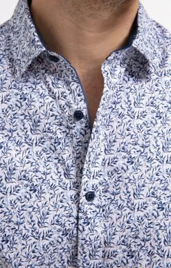 Chemise Regular à Motif Floral -Élégance Thiery Promos Boutique k chemise regular a motif floral at company BLEU d 45