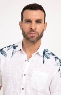 Chemise Regular à Motif Imprimé -Élégance Thiery Promos Boutique k chemise regular a motif imprime at company BLANC o 48