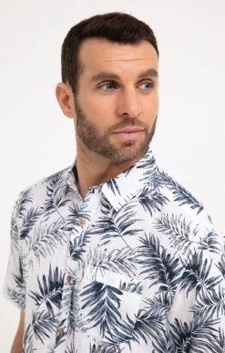 Chemise Regular à Motifs -Élégance Thiery Promos Boutique k chemise regular a motifs at company BLANC o 48