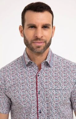 Chemise Regular à Motifs Imprimés 6 Chemise Regular à Motifs Imprimés -Élégance Thiery Promos Boutique k chemise regular a motifs imprimes studio BLANC o 48