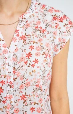 Chemisette Imprimée -Élégance Thiery Promos Boutique k chemisette imprimee armand thiery femme BLANC d2 48