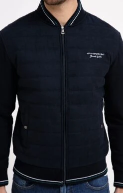 Gilet Manches Longues College -Élégance Thiery Promos Boutique k gilet manches longues college at company PETROLE d2 112