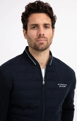 Gilet Manches Longues College -Élégance Thiery Promos Boutique k gilet manches longues college at company PETROLE o 112