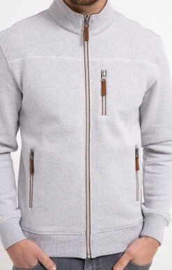 Gilet Manches Longues Poche -Élégance Thiery Promos Boutique k gilet manches longues poche at company GRIS d1 131