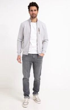 Gilet Manches Longues Poche -Élégance Thiery Promos Boutique k gilet manches longues poche at company GRIS o 131