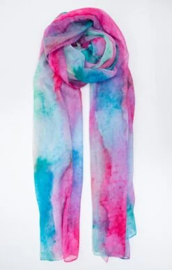 Grand Foulard Imprimé Tachiste