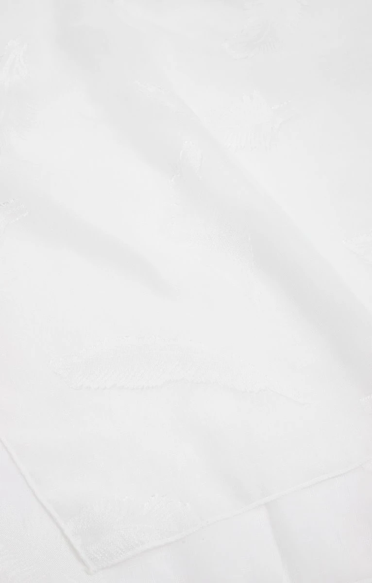 GRAND FOULARD LÉGER CÉRÉMONIE PLUMES 2 GRAND FOULARD LÉGER CÉRÉMONIE PLUMES – Image 2