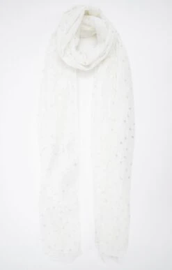 GRAND FOULARD LÉGER TISSÉ AVEC FOIL