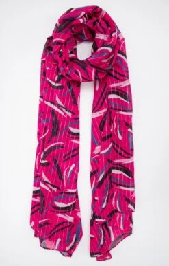 GRAND FOULARD TISSÉ AVEC LUREX