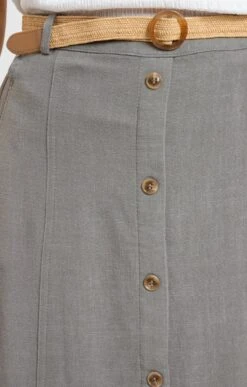 Jupe Avec Ceinture -Élégance Thiery Promos Boutique k jupe avec ceinture affinites KAKI CLAIR d1 104