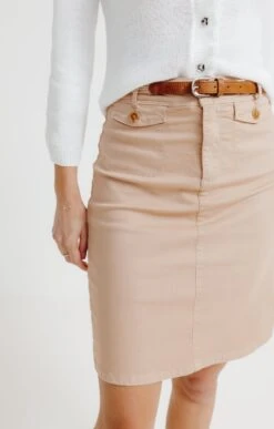 Jupe Coton Avec Poches Rabat Et Ceinture 7 Jupe Coton Avec Poches Rabat Et Ceinture -Élégance Thiery Promos Boutique k jupe coton avec poches rabat et ceinture affinites BEIGE d1 44