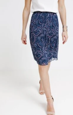 Jupe Courte Plissée 6 Jupe Courte Plissée -Élégance Thiery Promos Boutique k jupe courte plissee affinites MARINE o 2