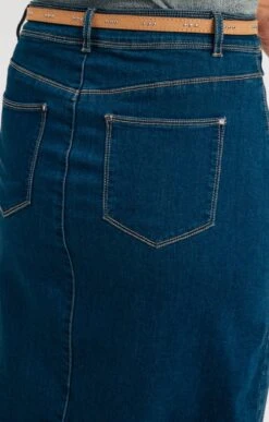 Jupe Denim Avec Poches Rabats 9 Jupe Denim Avec Poches Rabats -Élégance Thiery Promos Boutique k jupe denim avec poches rabats armand thiery femme BLEU d2 45