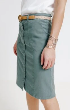 Jupe En Coton Et Tencel 7 Jupe En Coton Et Tencel -Élégance Thiery Promos Boutique k jupe en coton et tencel affinites TILLEUL d1 229