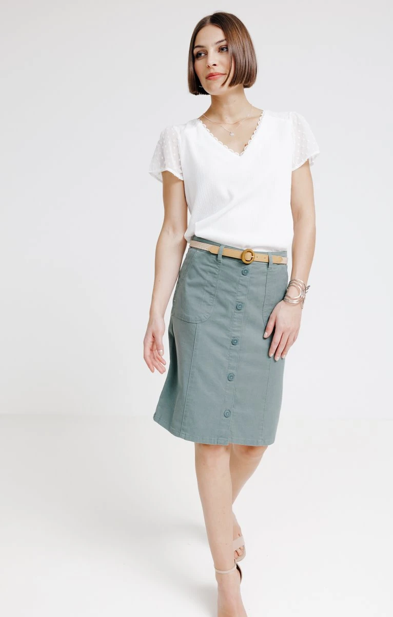 Jupe En Coton Et Tencel 1 Jupe En Coton Et Tencel