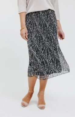 Jupe Longue Plissée -Élégance Thiery Promos Boutique k jupe longue plissee affinites NOIR o 14