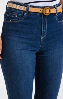 Pantacourt Avec Ceinture -Élégance Thiery Promos Boutique k pantacourt avec ceinture affinites BLEU d1 45