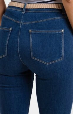 Pantacourt Avec Ceinture -Élégance Thiery Promos Boutique k pantacourt avec ceinture affinites BLEU d2 45