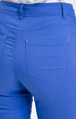 Pantacourt Avec Jeu De Surpiqures -Élégance Thiery Promos Boutique k pantacourt avec jeu de surpiqures affinites BLEU DUR d2 46