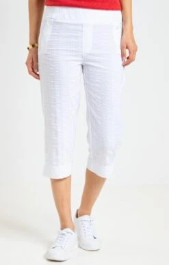 Pantacourt Droit -Élégance Thiery Promos Boutique k pantacourt droit armand thiery femme BLANC o 48