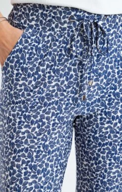 Pantacourt Plissé Forme Jogging -Élégance Thiery Promos Boutique k pantacourt plisse forme jogging armand thiery femme MARINE d1 2