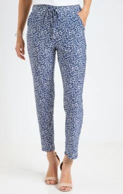 Pantacourt Plissé Forme Jogging -Élégance Thiery Promos Boutique k pantacourt plisse forme jogging armand thiery femme MARINE o 2