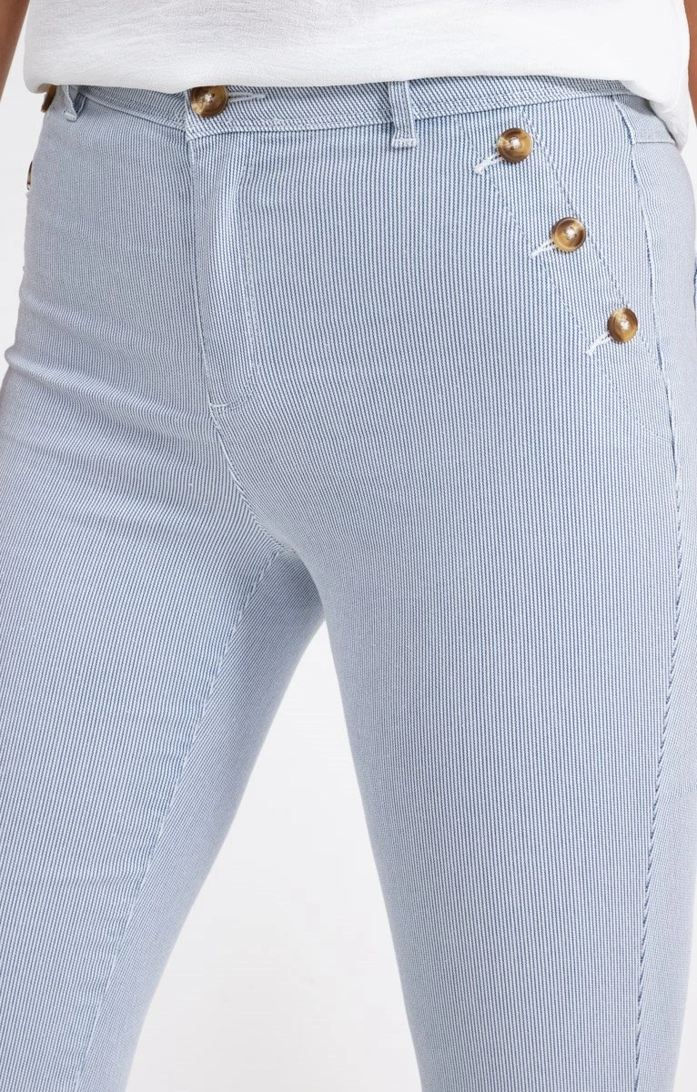 Pantacourt Rayures Blanc Et Ciel 4 Pantacourt Rayures Blanc Et Ciel – Image 4