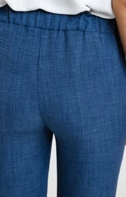 Pantacourt Uni Fluide Large -Élégance Thiery Promos Boutique k pantacourt uni fluide large armand thiery femme BLEU d2 45